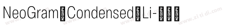 NeoGram Condensed Li字体转换